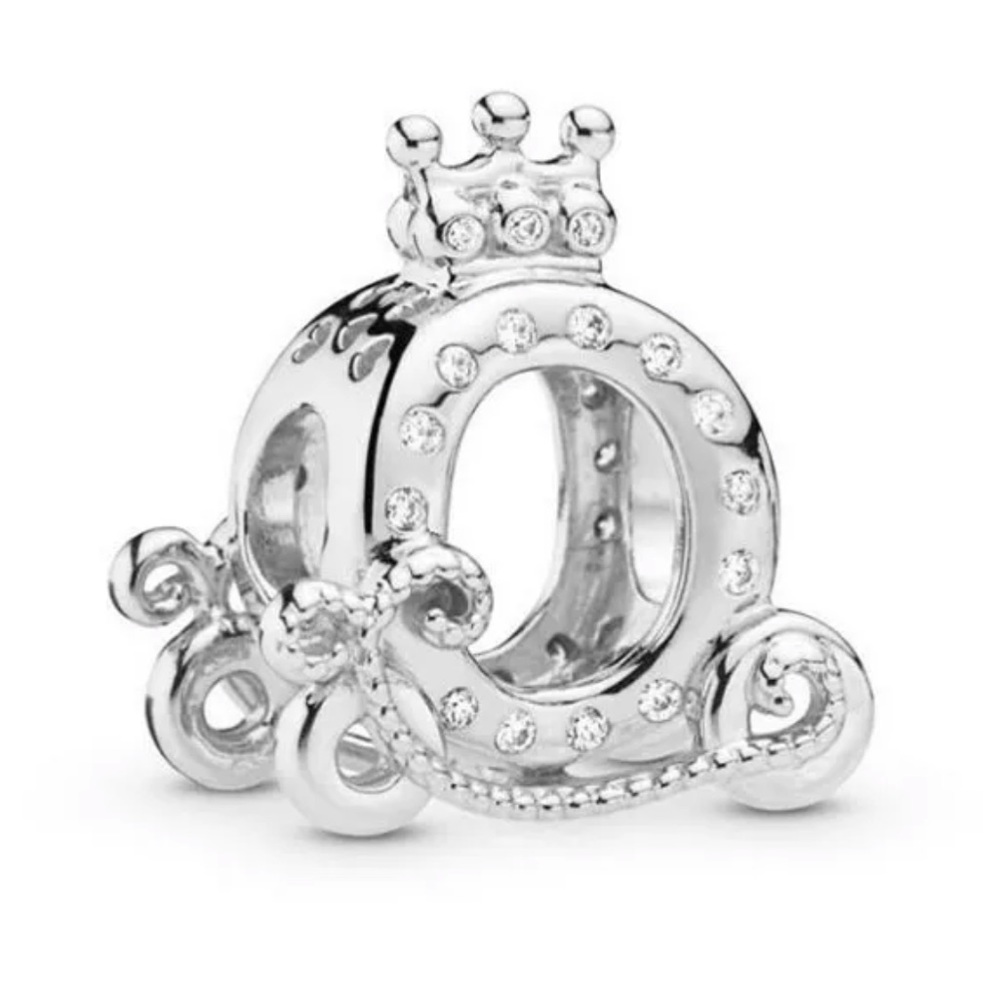 NEW•Silver Royal Carriage DIY charm/bead